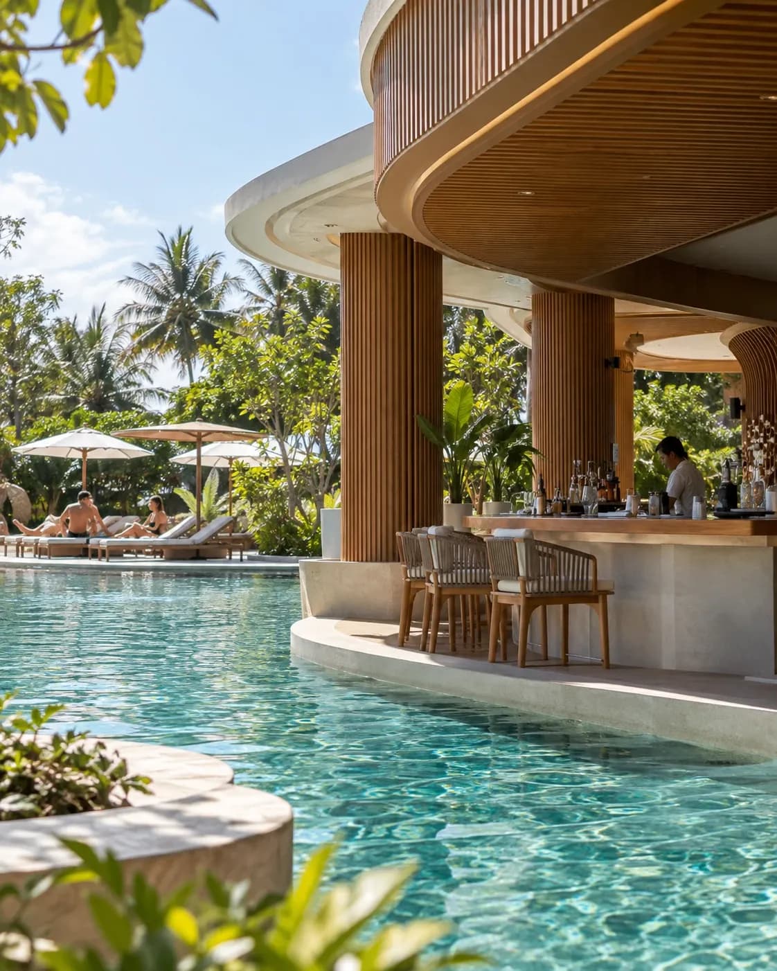 Pool Bar Setting